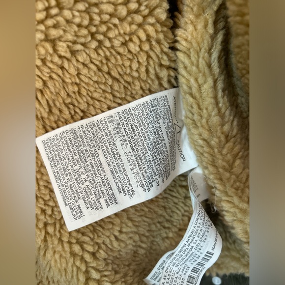 Zara Man Khaki Corduroy Sherpa Jacket Size Large Winter Or Fall Outerwear - Picture 5 of 12